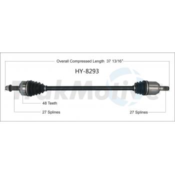 2011 Hyundai Tucson CV Axle Shaft