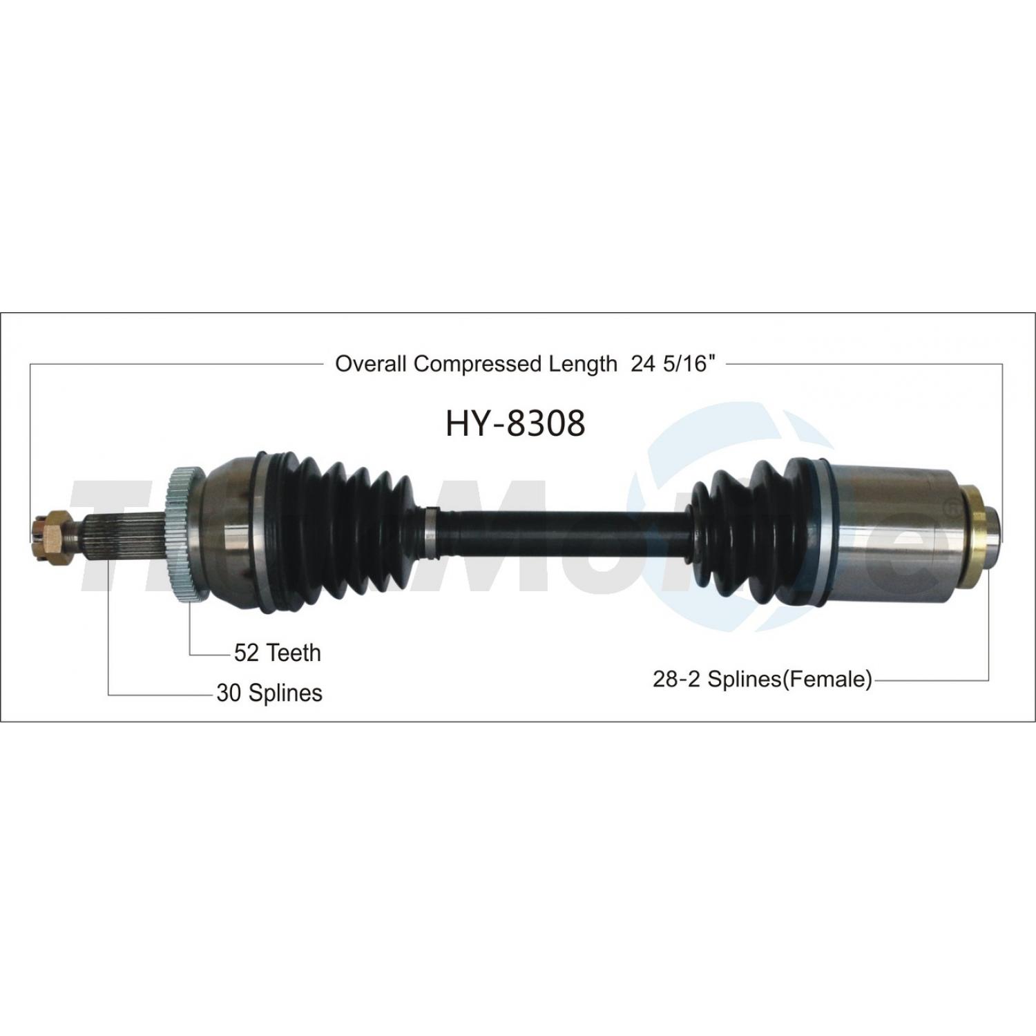 TrakMotive HY8308 - CV Axle Shaft TrakMotive HY8308 CV Axle Shaft product image 1 of 3