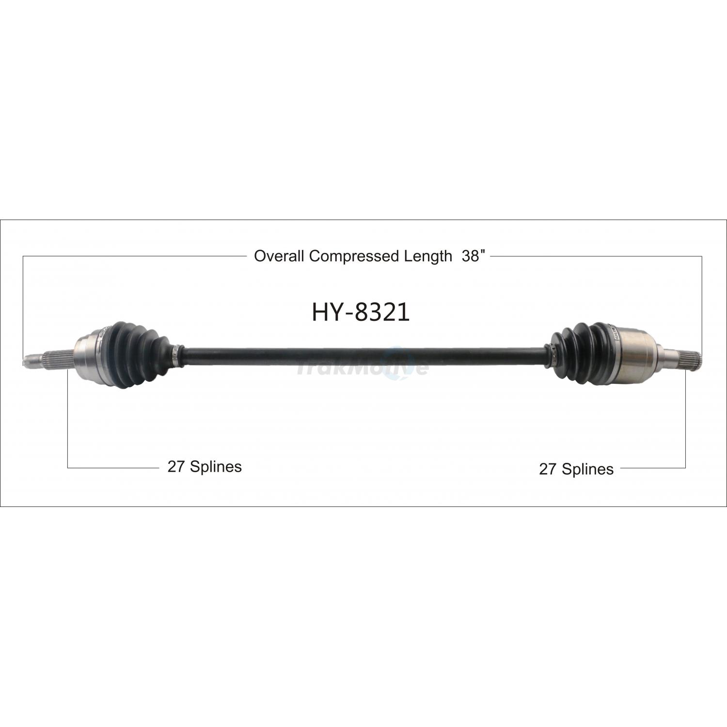 TrakMotive HY8321 - CV Axle Shaft TrakMotive HY8321 CV Axle Shaft product image 1 of 3