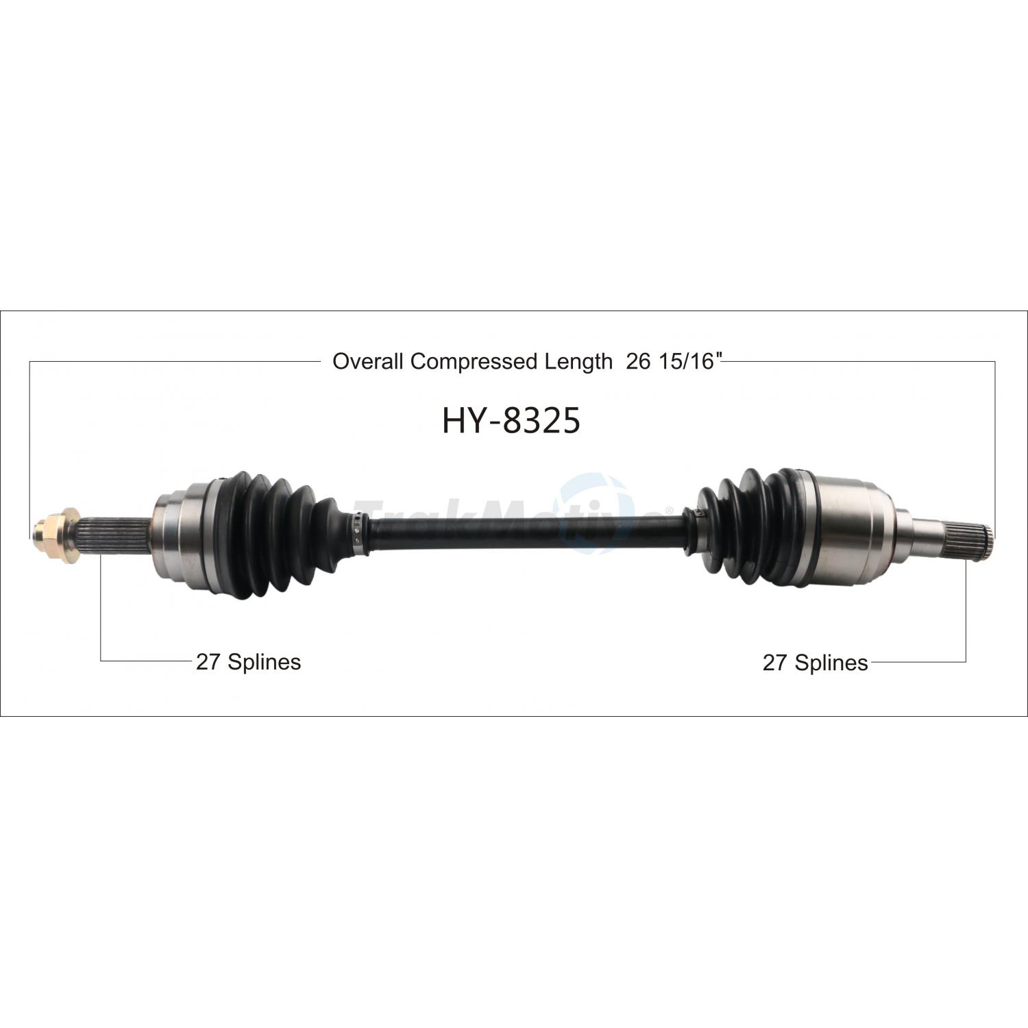 TrakMotive HY8325 - CV Axle Shaft TrakMotive HY8325 CV Axle Shaft product image 1 of 3