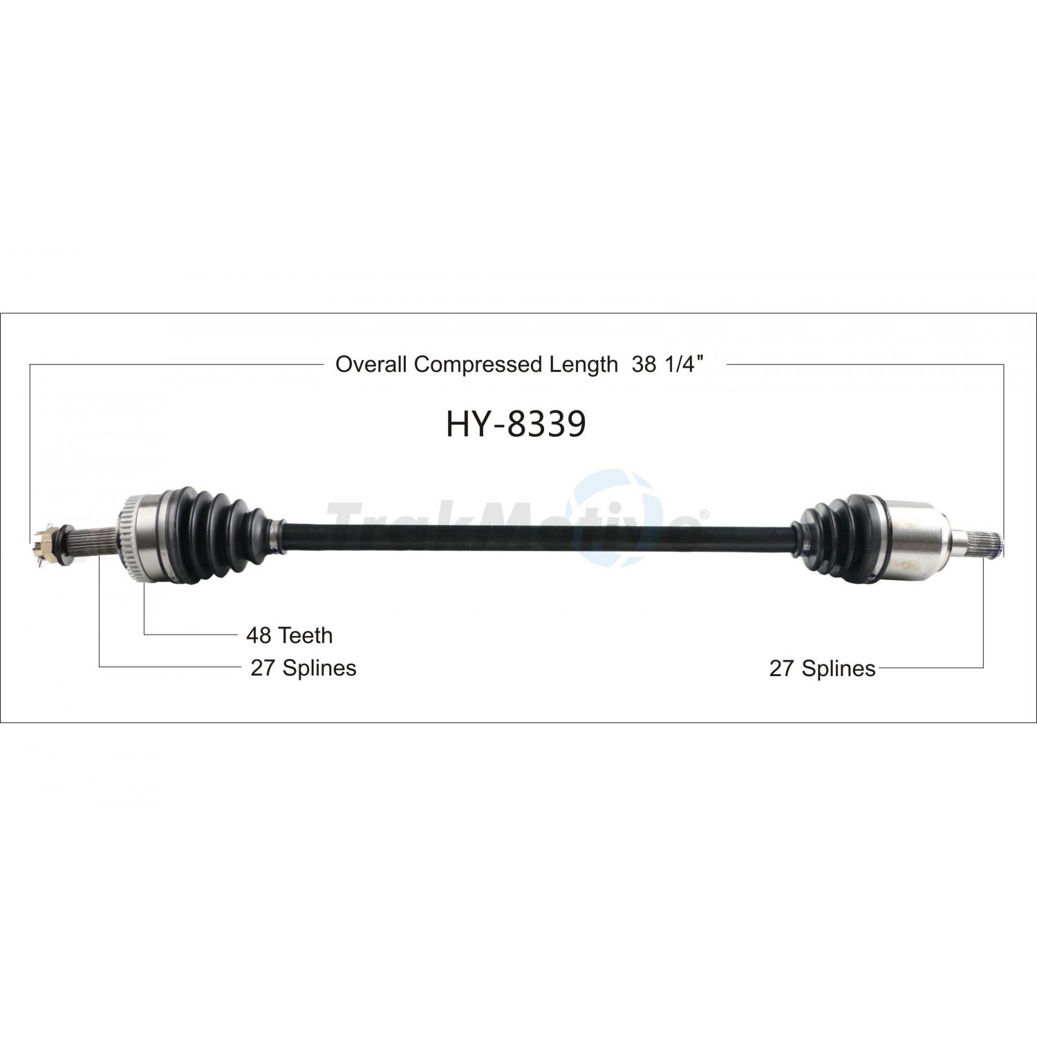 TrakMotive HY8339 CV Axle Shaft product image 1 of 3