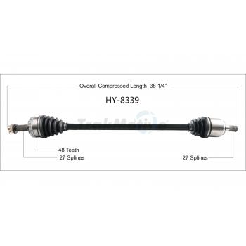 2015 Hyundai Tucson CV Axle Shaft Front Right TrakMotive HY8339 image 1 of 3