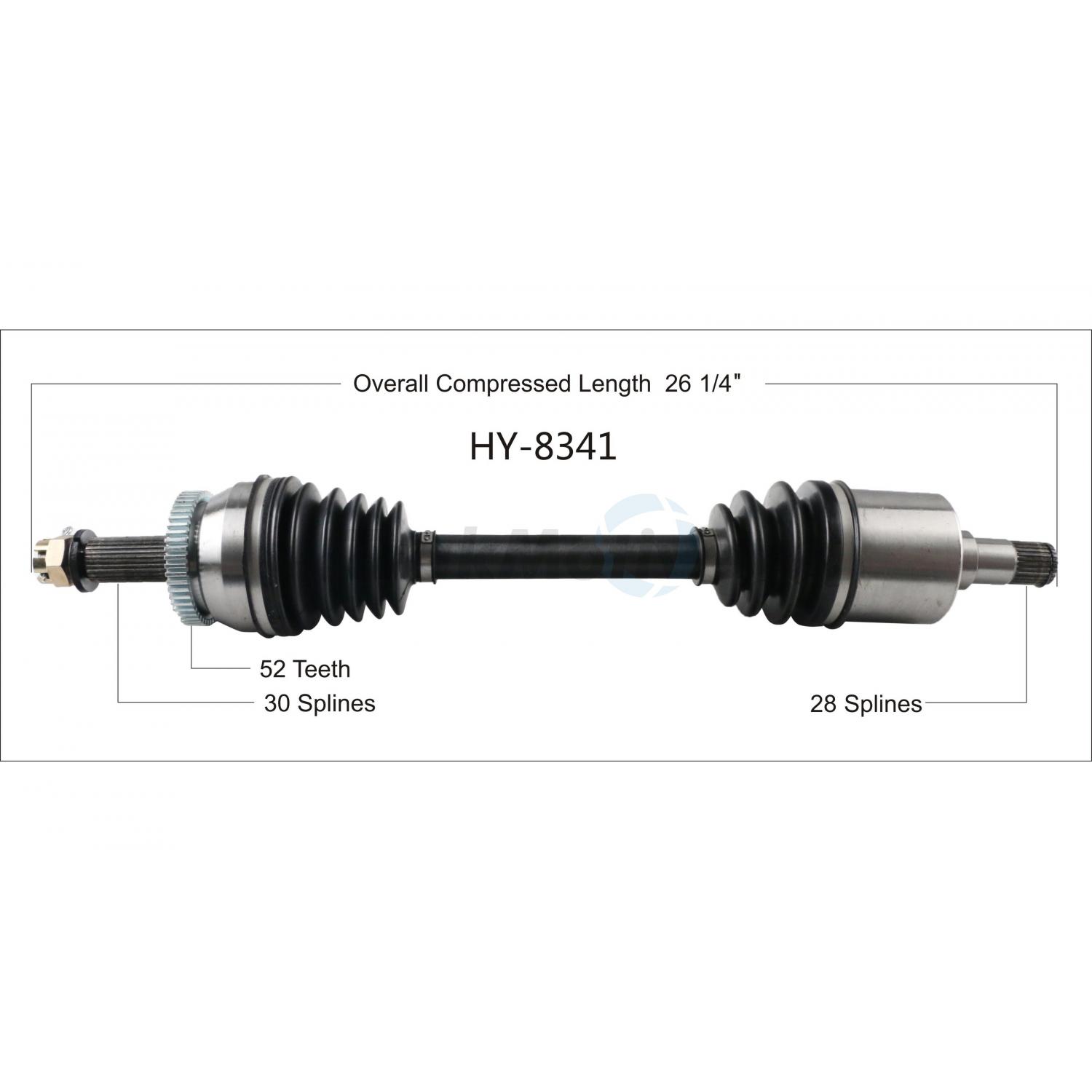 TrakMotive HY8341 - CV Axle Shaft TrakMotive HY8341 CV Axle Shaft product image 1 of 3