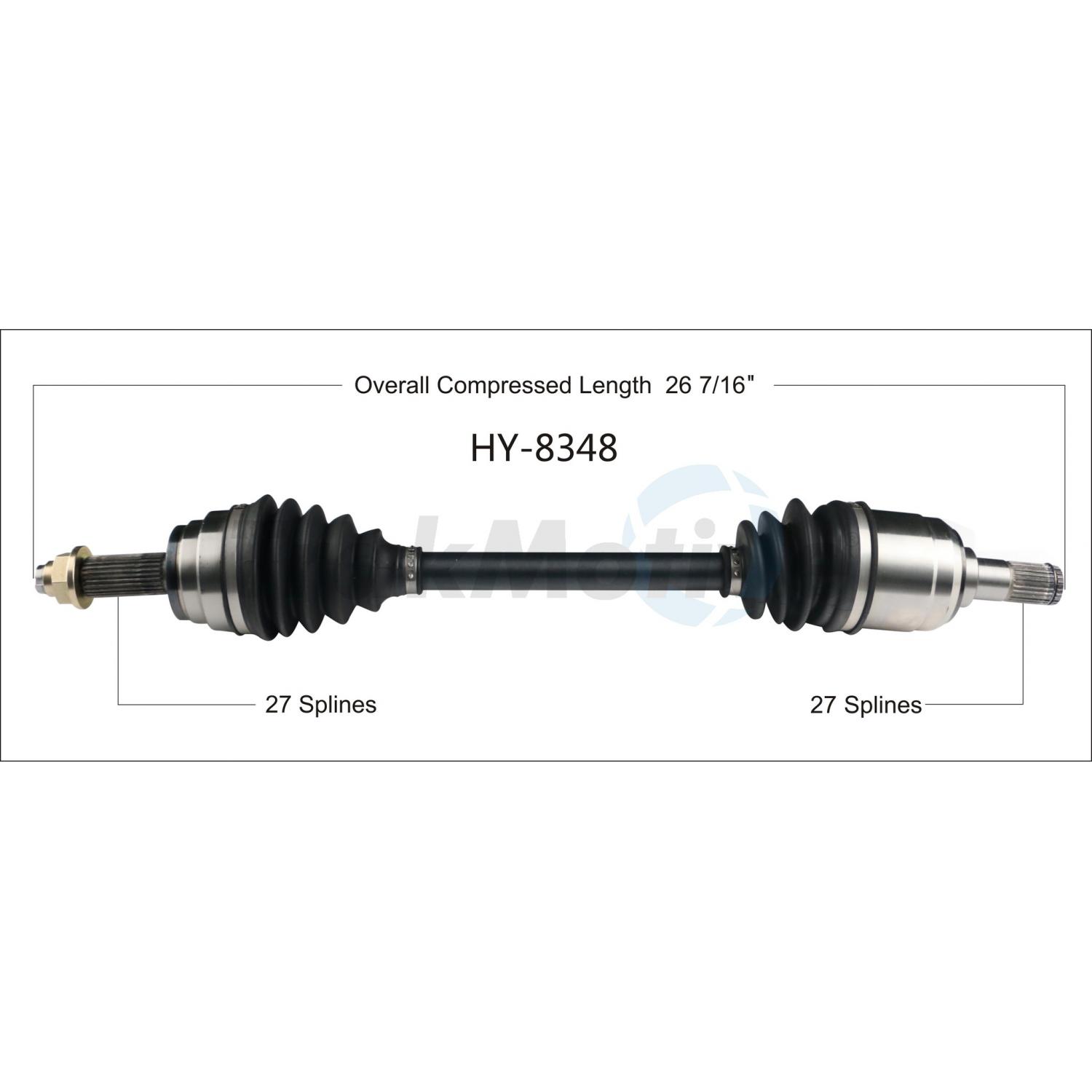 TrakMotive HY8348 - CV Axle Shaft TrakMotive HY8348 CV Axle Shaft product image 1 of 3