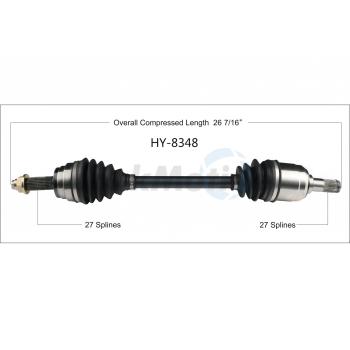 2019 Hyundai Elantra CV Axle Shaft Front Left TrakMotive HY8348 image 1 of 3