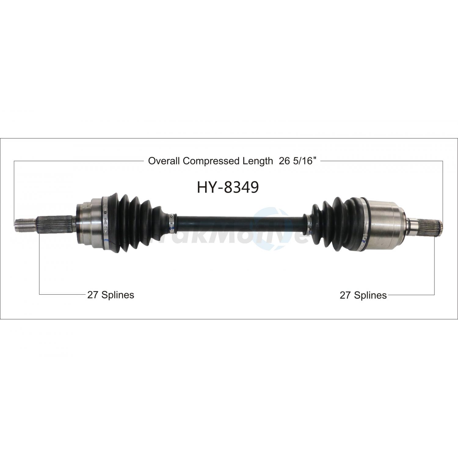 TrakMotive HY8349 CV Axle Shaft product image 1 of 3