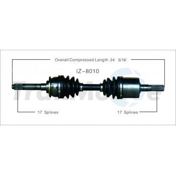 2001 Isuzu VehiCROSS CV Axle Shaft Front Right TrakMotive IZ8010 image 1 of 3