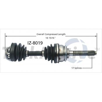 1994 Isuzu Trooper CV Axle Shaft Front Left TrakMotive IZ8019 image 1 of 3