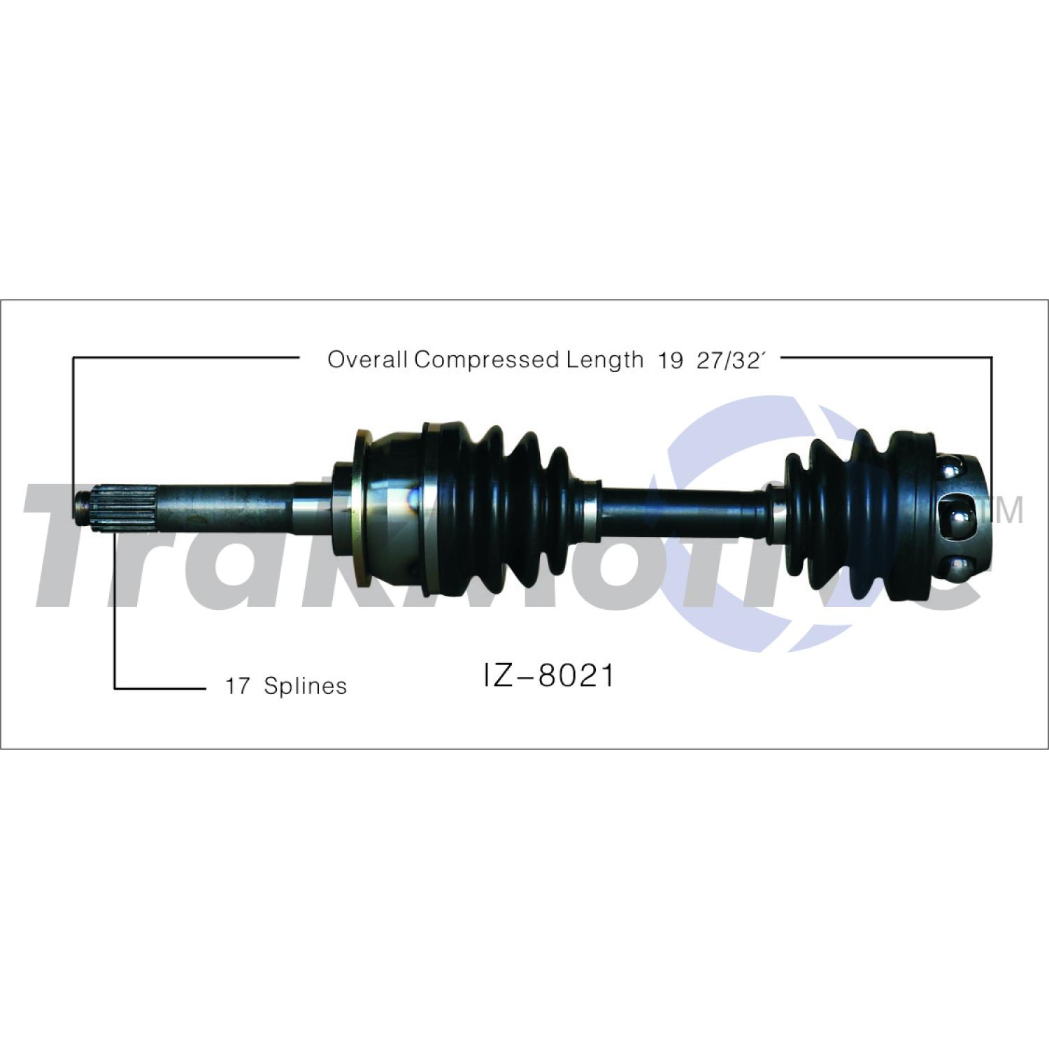 TrakMotive IZ8021 - CV Axle Shaft TrakMotive IZ8021 CV Axle Shaft product image 1 of 3