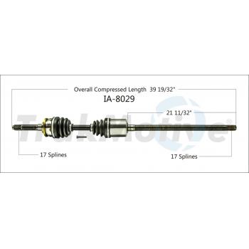 1994 Isuzu Trooper CV Axle Shaft Front Left TrakMotive IZ8029 image 1 of 3