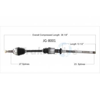 2005 Jaguar X-Type CV Axle Shaft