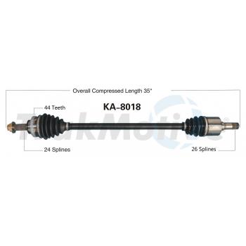 2004 Kia Rio CV Axle Shaft