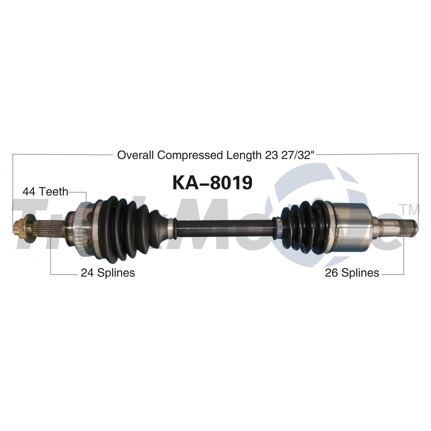 TrakMotive KA8019 - CV Axle Shaft TrakMotive KA8019 CV Axle Shaft product image 1 of 3