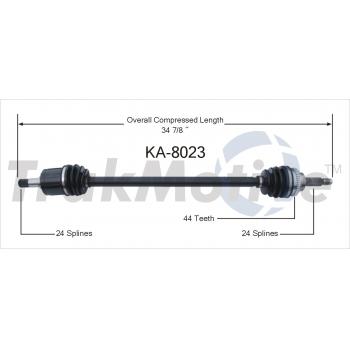 2004 Kia Rio CV Axle Shaft Front Right TrakMotive KA8023 image 1 of 3