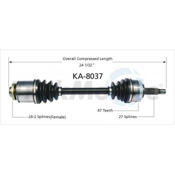 2006 Kia Amanti CV Axle Shaft Front Right TrakMotive KA8037 image 1 of 3