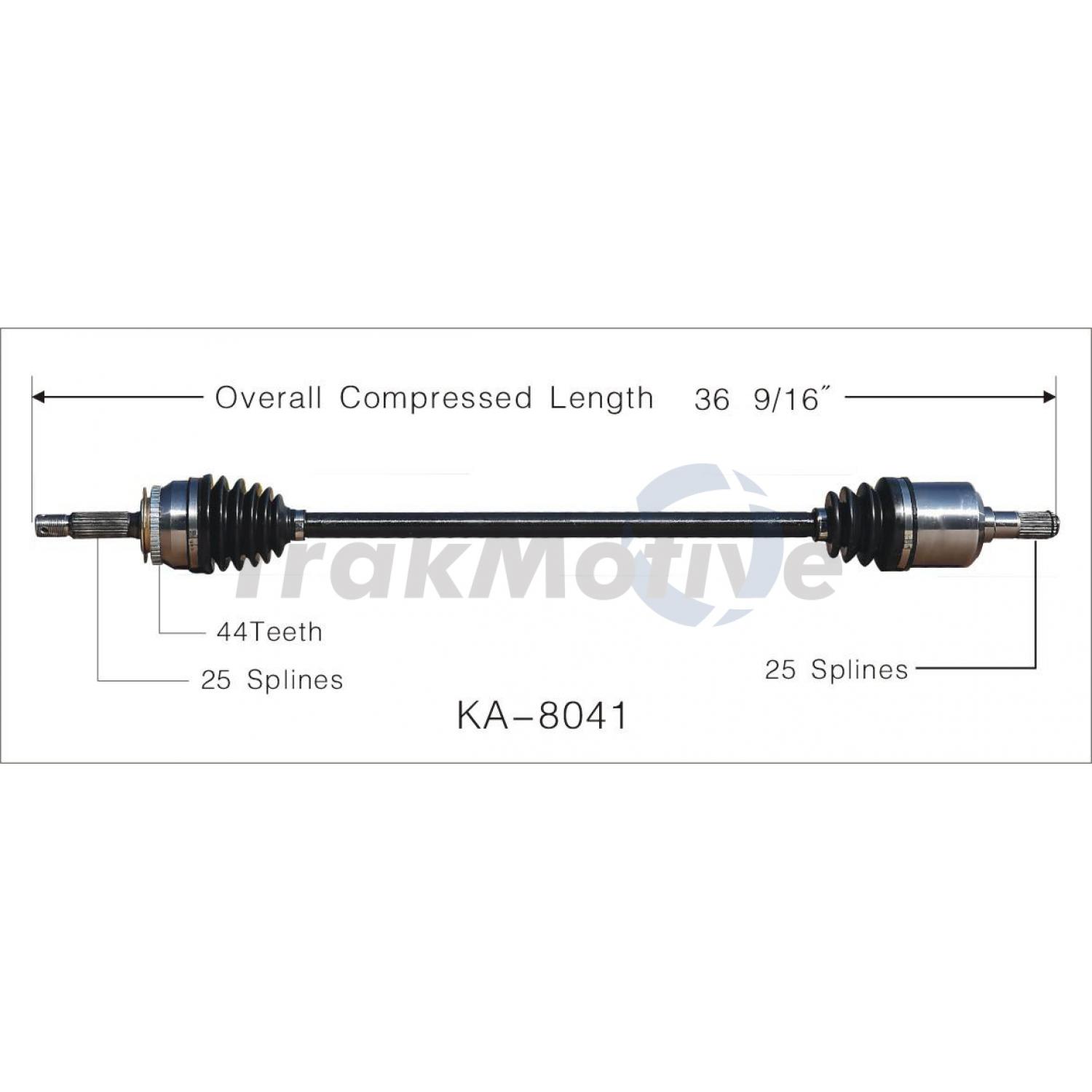 TrakMotive KA8041 - CV Axle Shaft TrakMotive KA8041 CV Axle Shaft product image 1 of 3
