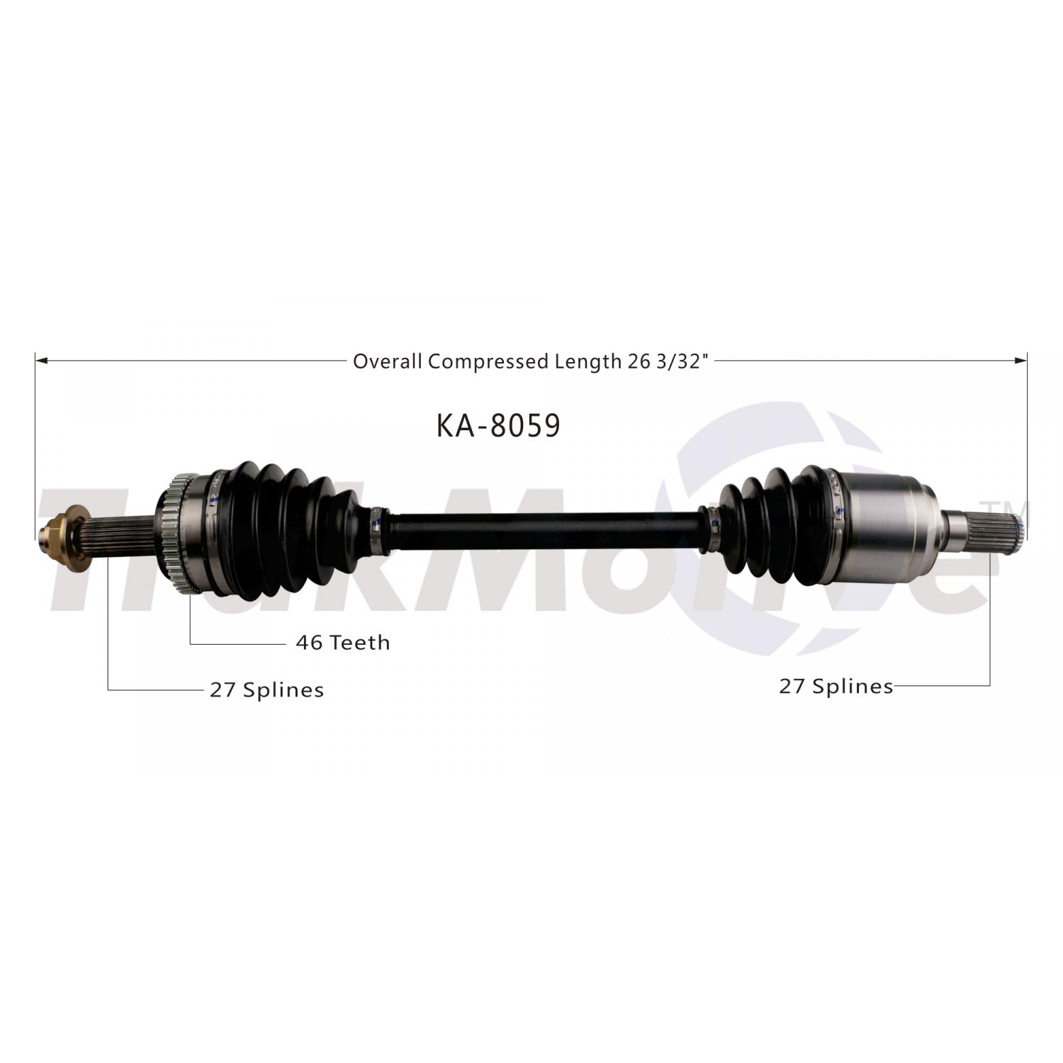 TrakMotive KA8059 - CV Axle Shaft TrakMotive KA8059 CV Axle Shaft product image 1 of 3