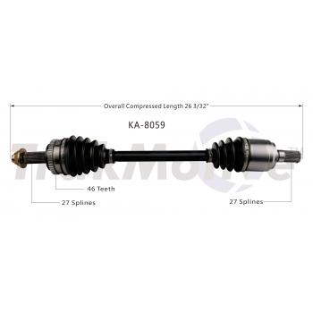 2012 Hyundai Elantra CV Axle Shaft Front Left TrakMotive KA8059 image 1 of 3
