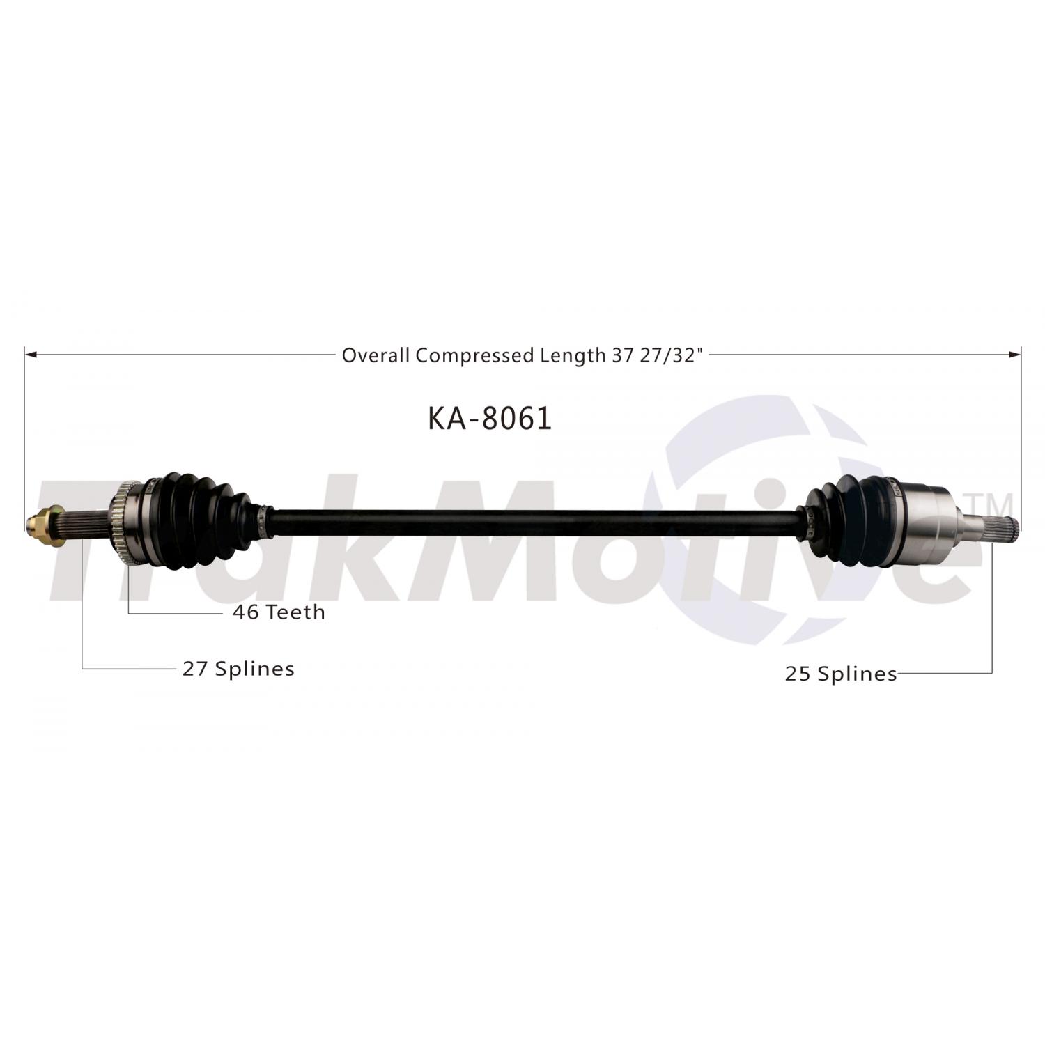 TrakMotive KA8061 - CV Axle Shaft TrakMotive KA8061 CV Axle Shaft product image 1 of 3
