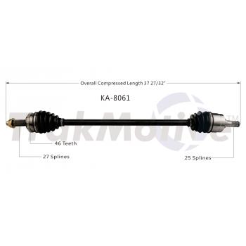 2011 Kia Soul CV Axle Shaft Front Right TrakMotive KA8061 image 1 of 3