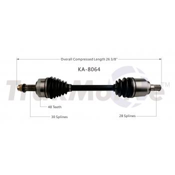 2013 Kia Sportage CV Axle Shaft Front Left TrakMotive KA8064 image 1 of 3
