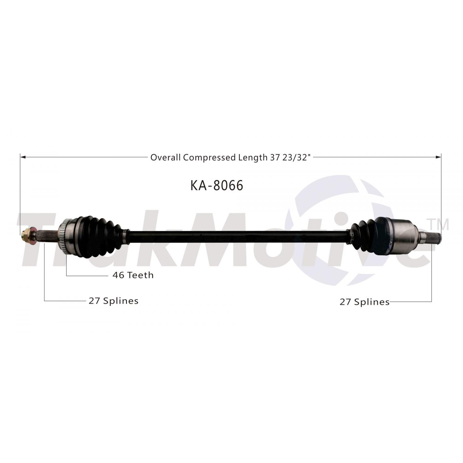 TrakMotive KA8066 - CV Axle Shaft TrakMotive KA8066 CV Axle Shaft product image 1 of 3