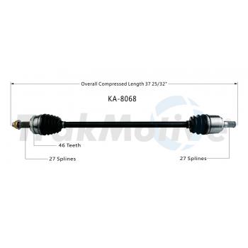2014 Kia Forte CV Axle Shaft Front Right TrakMotive KA8068 image 1 of 4