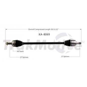 2010 Kia Sportage CV Axle Shaft Front Right TrakMotive KA8069 image 1 of 3