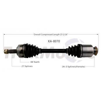 2011 Hyundai Tucson CV Axle Shaft Front Right TrakMotive KA8070 image 1 of 3