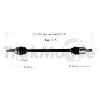 2013 Kia Sportage CV Axle Shaft Rear Right TrakMotive KA8071 image 1 of 3