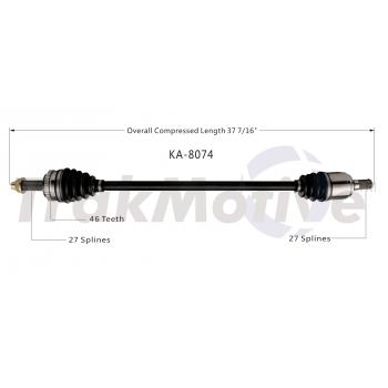 2012 Hyundai Elantra CV Axle Shaft Front Right TrakMotive KA8074 image 1 of 3