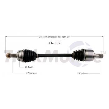 2017 Kia Soul CV Axle Shaft Front Left TrakMotive KA8075 image 1 of 3