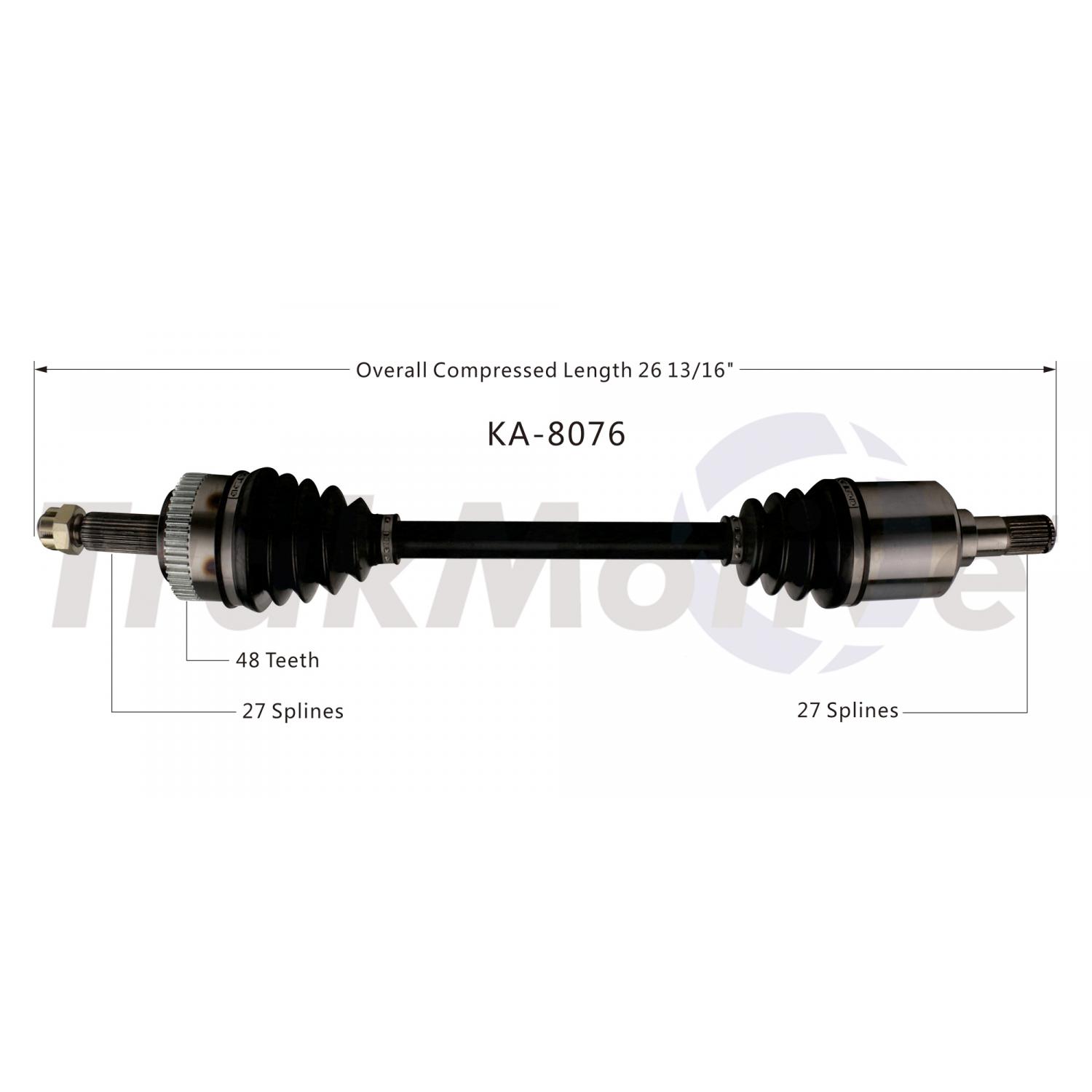 TrakMotive KA8076 - CV Axle Shaft TrakMotive KA8076 CV Axle Shaft product image 1 of 3