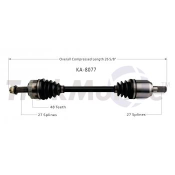 2013 Kia Sportage CV Axle Shaft Front Left TrakMotive KA8077 image 1 of 3