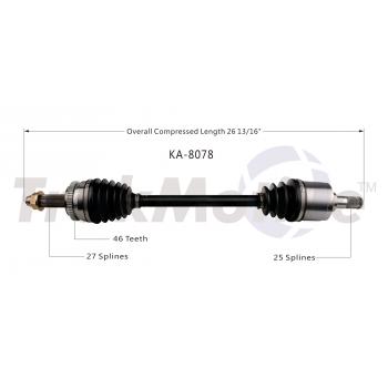 2012 Kia Soul CV Axle Shaft Front Left TrakMotive KA8078 image 1 of 3