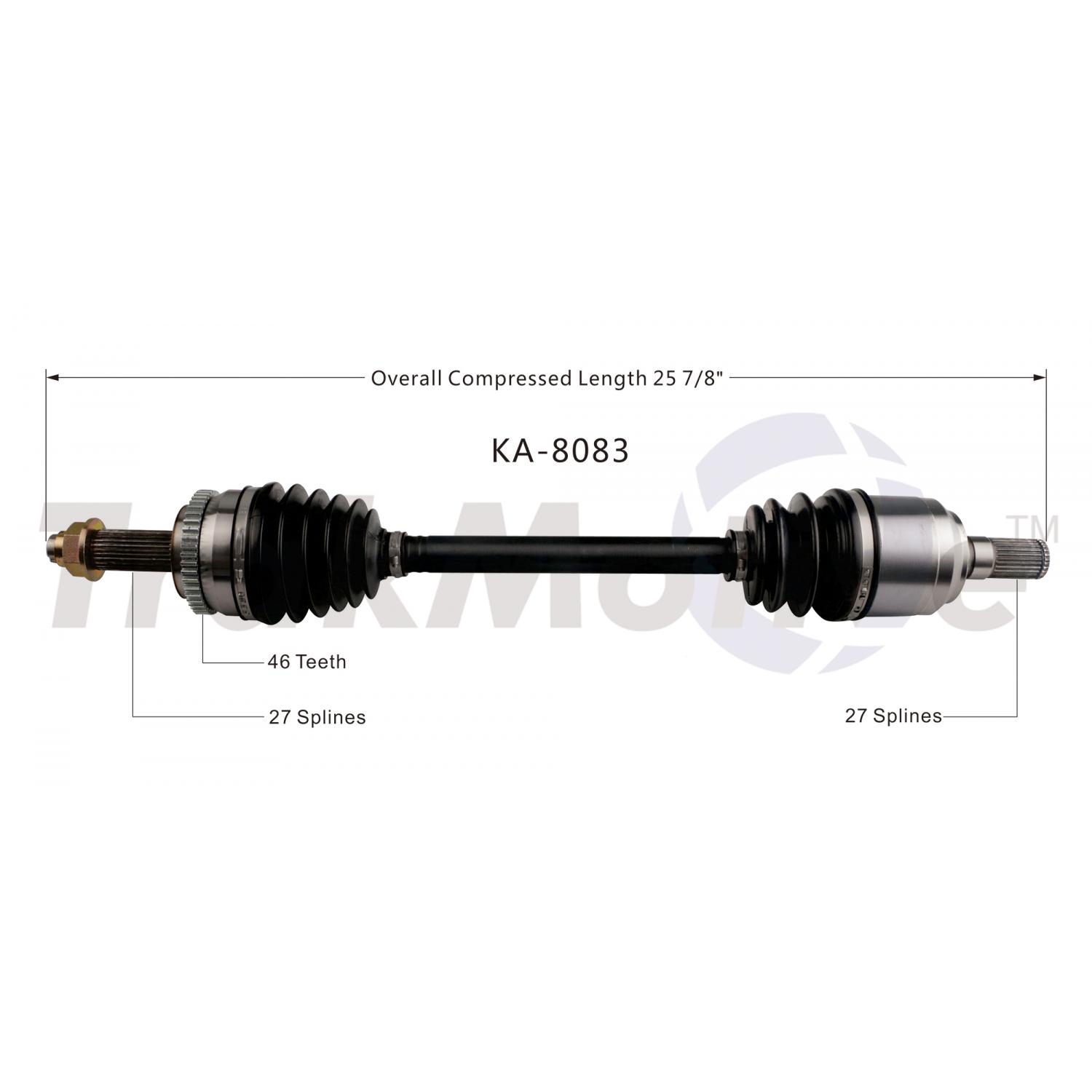 TrakMotive KA8083 - CV Axle Shaft TrakMotive KA8083 CV Axle Shaft product image 1 of 3