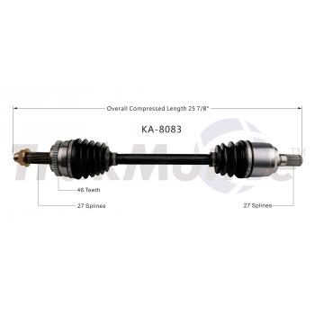 2012 Kia Soul CV Axle Shaft Front Left TrakMotive KA8083 image 1 of 3