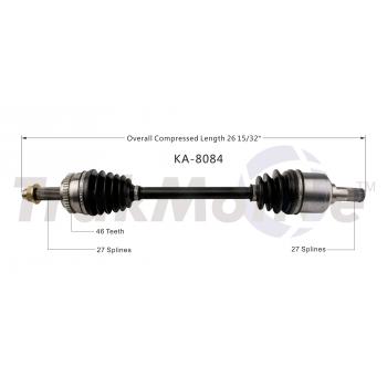 2012 Kia Soul CV Axle Shaft Front Left TrakMotive KA8084 image 1 of 3