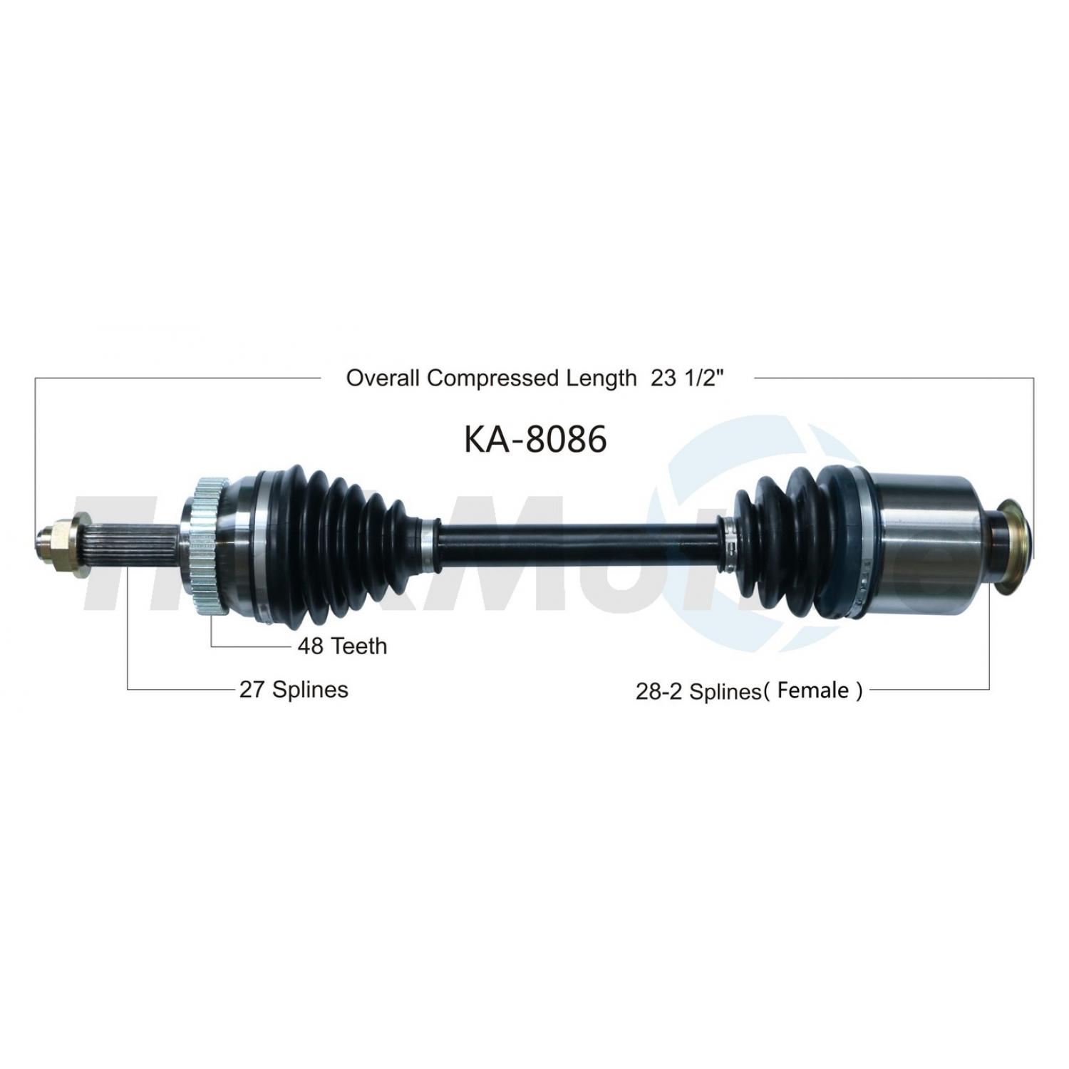 TrakMotive KA8086 - CV Axle Shaft TrakMotive KA8086 CV Axle Shaft product image 1 of 3