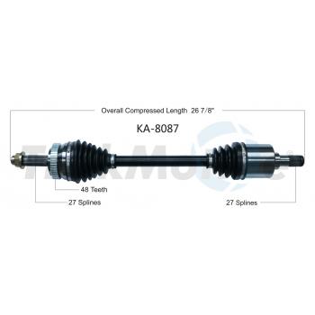 2008 Kia Rondo CV Axle Shaft Front Left TrakMotive KA8087 image 1 of 3