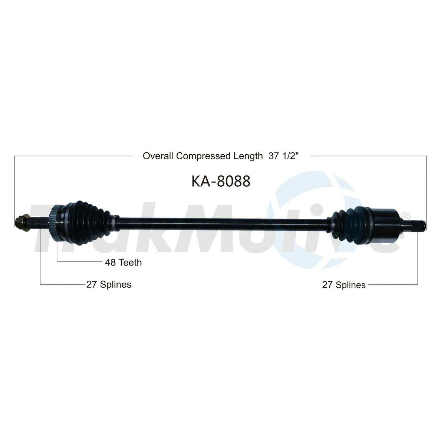 TrakMotive KA8088 - CV Axle Shaft TrakMotive KA8088 CV Axle Shaft product image 1 of 3