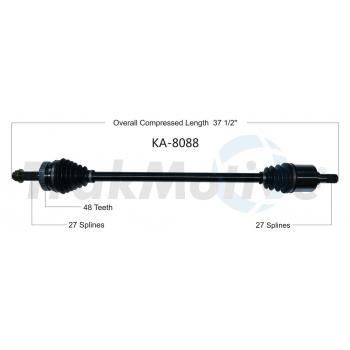 2008 Kia Rondo CV Axle Shaft Front Right TrakMotive KA8088 image 1 of 3