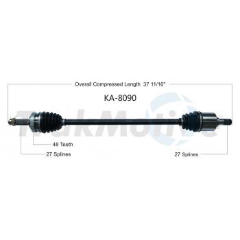2008 Kia Rondo CV Axle Shaft Front Right TrakMotive KA8090 image 1 of 3