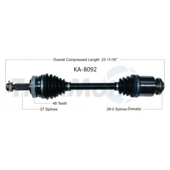 2008 Kia Rondo CV Axle Shaft Front Right TrakMotive KA8092 image 1 of 3