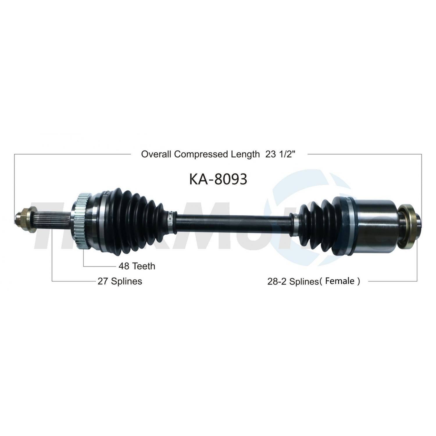 TrakMotive KA8093 - CV Axle Shaft TrakMotive KA8093 CV Axle Shaft product image 1 of 3
