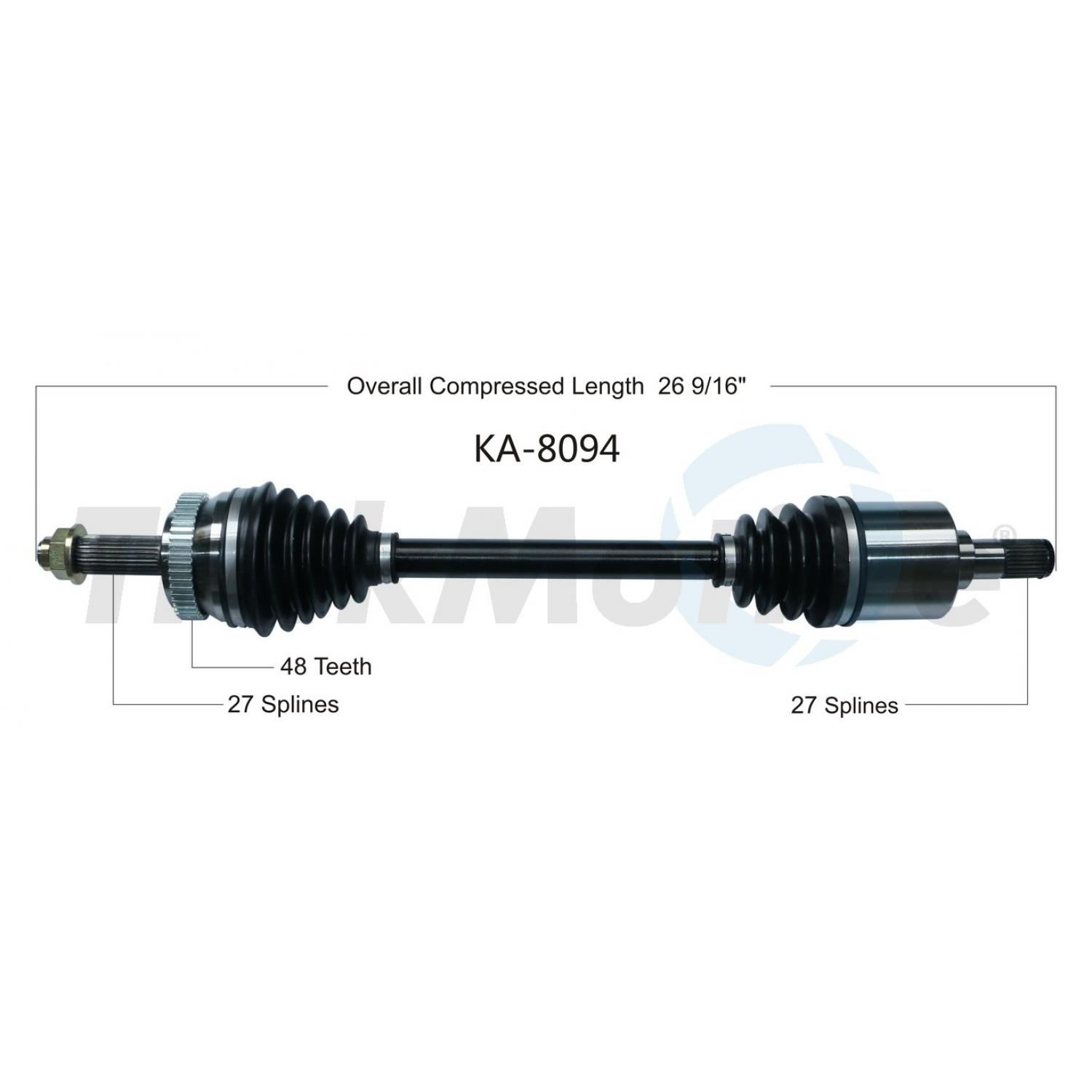 TrakMotive KA8094 - CV Axle Shaft TrakMotive KA8094 CV Axle Shaft product image 1 of 3