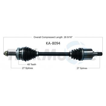 2008 Kia Rondo CV Axle Shaft Front Left TrakMotive KA8094 image 1 of 3