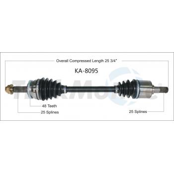 2017 Kia Rio CV Axle Shaft