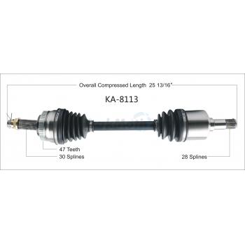 2009 Kia Amanti CV Axle Shaft Front Left TrakMotive KA8113 image 1 of 3