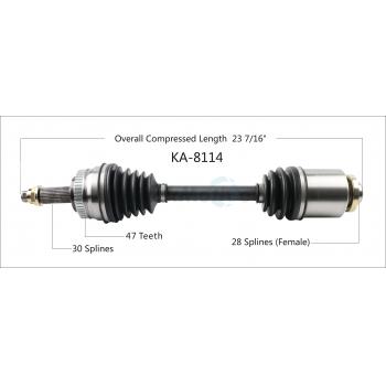 2009 Kia Amanti CV Axle Shaft Front Right TrakMotive KA8114 image 1 of 3